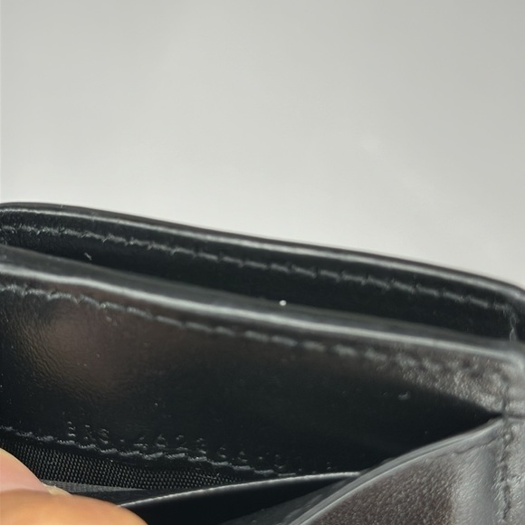 09 Saint Lauren 2019 Compact Trifold Black Calfskin Leather Unisex Wallet - Picture 8 of 11